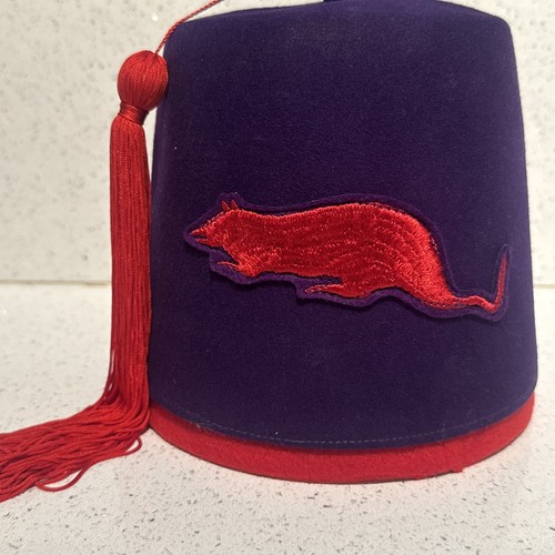 Cappello fez lana viola - cappello,