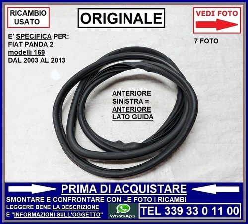 Guarnizione portiera anteriore - portiera,