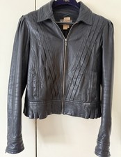 Rara giacca di pelle nera