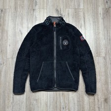 Napapijri Yupik Stand Giacca Sherpa in Pile Blu Uomo Taglia S 