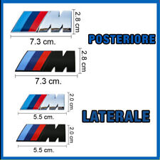 STEMMA LATERALE POSTERIORE M PER BMW SPORT ADESIVO COFANO FIANCATA FREGIO LOGO