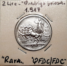 2 LIRE 1917 QUADRIGA BRIOSA - VITTORIO EMANUELE III - REGNO D'ITALIA