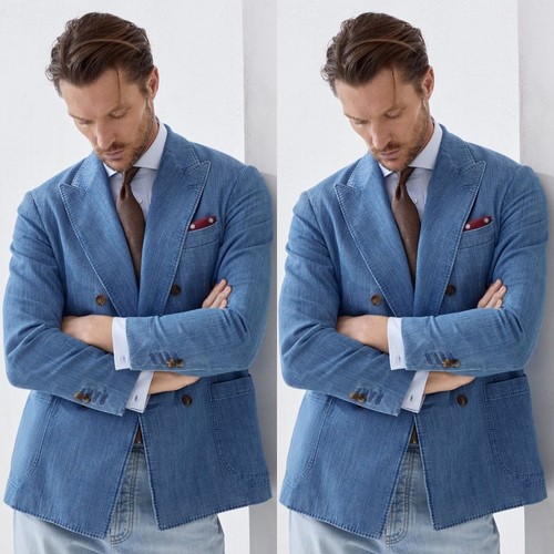 Tuta uomo denim pizzo - , risvolto