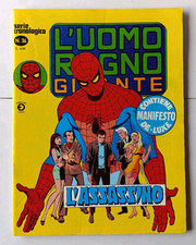 L'UOMO RAGNO GIGANTE N.34 L' ASSASSINO corno 1979 con MANIFESTO poster de-luxe