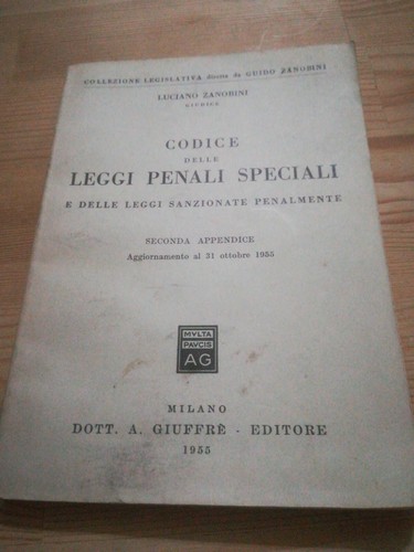 Codice delle leggi - codice, penali