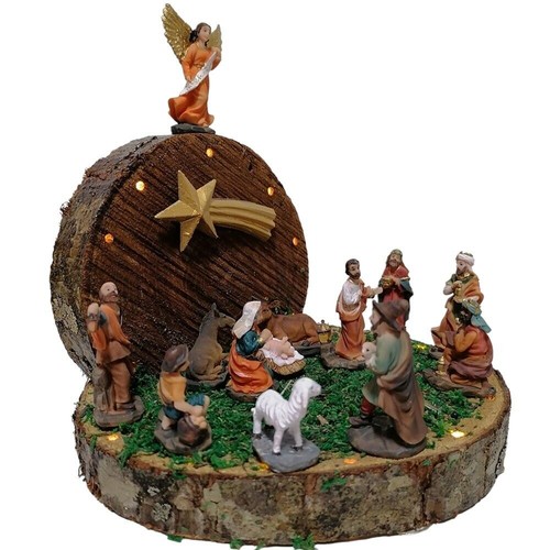 Grotta tronco natale - natale, con