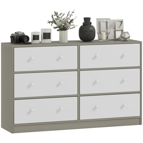 Homcom cassettiera cassetti - 6,