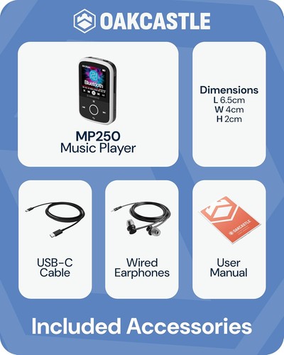 Lettore mp3 bluetooth 16gb - bluetooth,