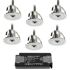 SET 6 Pcs punto luce LED cielo stellato bagno box doccia vasca centro benessere