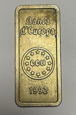 Banca d'Europa ECU 1992 - Lingottino ECU pre Euro - 5 Grammi