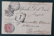 EMPOLI PONTASSIEVE 1913 ALFREDO DEL VIVO VETRERIE