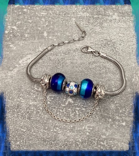 Bracciale charms colore blu - colore,