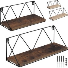 Set di 2x Scaffali a Muro Stile Industriale Mensola per Conservare Mobile Nuovo