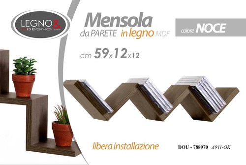Mensola zig zag scala - zig, parete