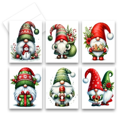 Biglietti auguri gnomi - di,
