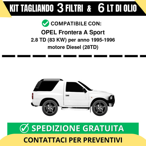 Tagliando per opel frontera - tagliando,