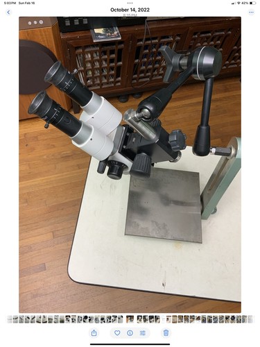 Testa microscopio stereo