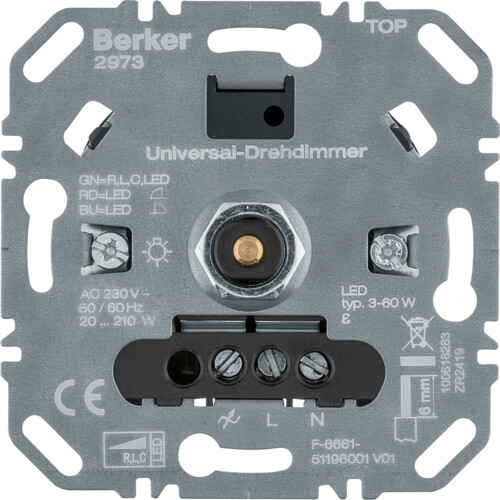 Berker hager dimmer rotativo - berker,