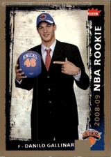 card NBA GALLINARI NEW YORK KNICKS ROOKIE FLEER 2008-09 #206 GLOSSY