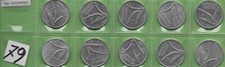 @lotto 10 monete  10 lire del 1979 italia repubblica