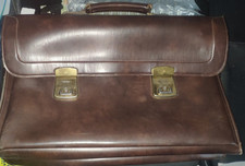 VERO CUOIO PELLE RIGIDA BORSA