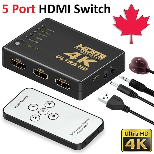 Port hdmi switch switcher - 5-port,