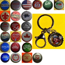 Portachiavi tappo birra Topolino Capitano Coca Cola Sprite Pepsi Bud Mountain Dew Bud Soda