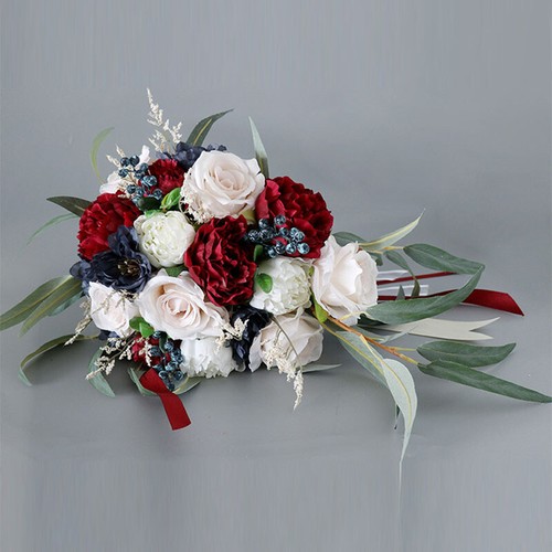 Bouquet sposa stoffa con - sposa,