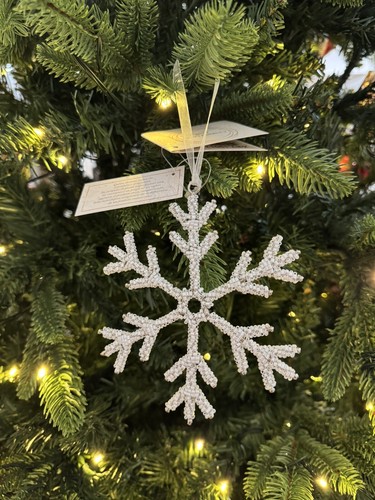 Fiocco neve con perline - di,