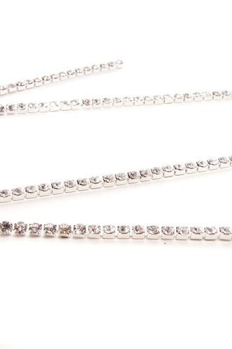 3mm strass catena corda - x,