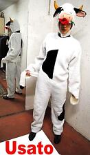 ABITO, COSTUME DI CARNEVALE MUCCA CAROLINA PELUCHE TAGLIA ADULTO CARNIVAL COW