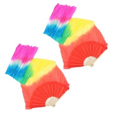  1 paio di ventagli di seta