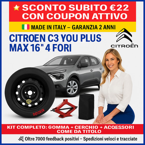 Kit ruotino scorta citroen - ruotino,