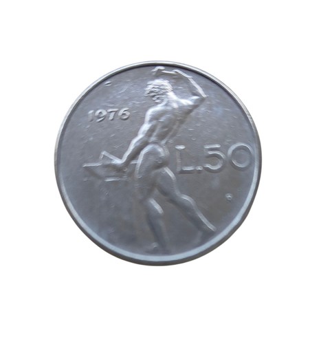 Rara moneta italiana lire - moneta, 50