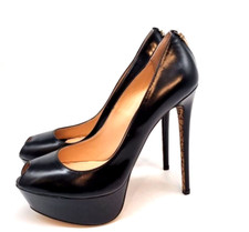 SCARPE  DECOLETTE DONNA CESARE PACIOTTI MOD S506014ST 999 TACCO PLATEAU NERO