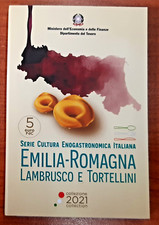 ITALIA - moneta 5 Euro 2021  EMILIA ROMAGNA  -  Lambrusco e Tortellini