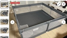 recinto per bambini cm. 200x200 colore grigio