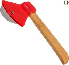 Roulette Pizza 71/3237 Ascia 18 cm Bambù e Inox