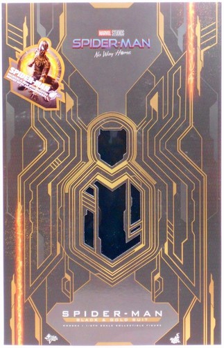 Spider man black gold suit - &,