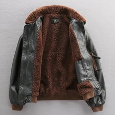 Cappotto pelle spessa foderato