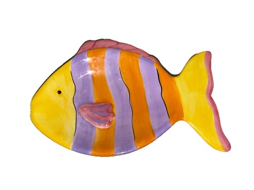 Portasapone pesce ceramica