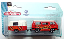 Majorette - Volkswagen T3 Syncro con roulotte ERIBA Puck - VW T3 Bus 4WD Safari