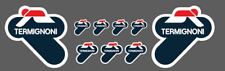 9 AdesivI Stickers TERMIGNONI resistente al calore  Dx & Sx ble e bianco