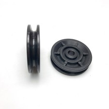 Puleggia plastica nera 75mm - plastica,