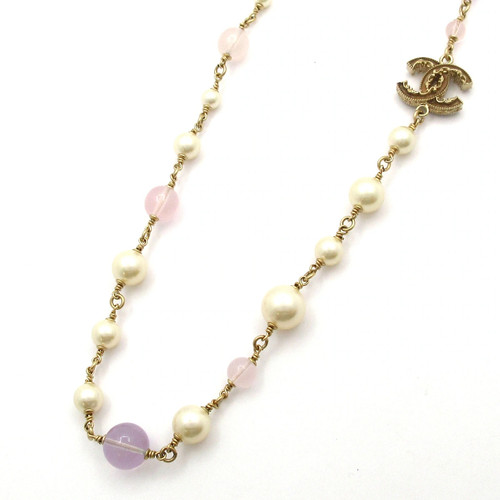 Collana chanel perle pietra - chanel,