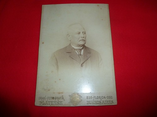 Foto epoca uomo cartonata - foto,