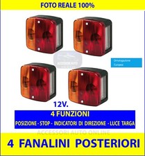 Fanali luci posteriori rimorchio 12V Stop carrello fanalini autocarro kit per da