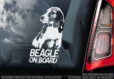 Beagle car window - sticker,