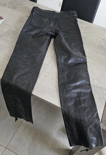 Pantaloni pelle nera - in,