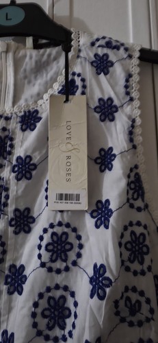 Abito bianco blu 12 - bianco, 12-14